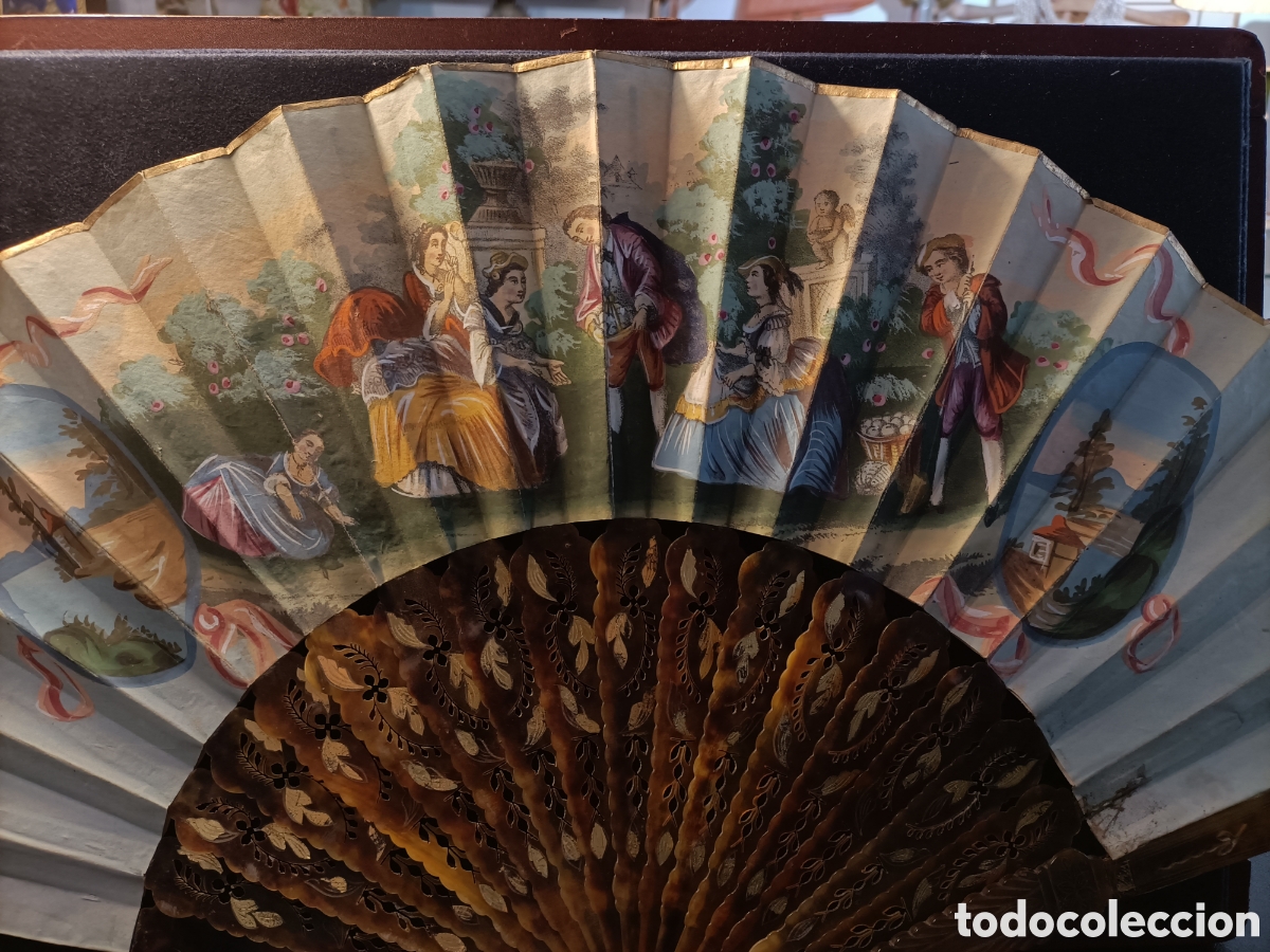 Antig&uuml;edades: Abanico antiguo del XIX. - Foto 3