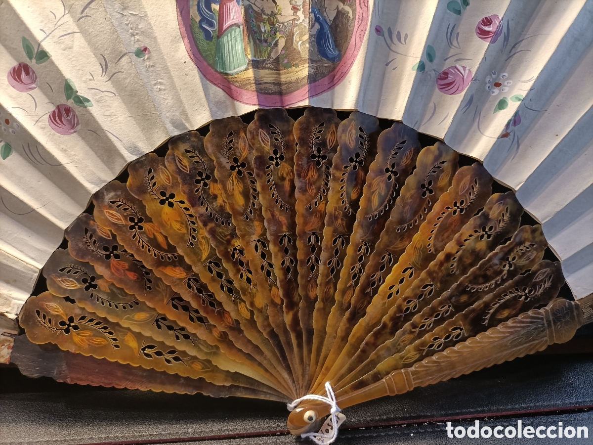 Antig&uuml;edades: Abanico antiguo del XIX. - Foto 8