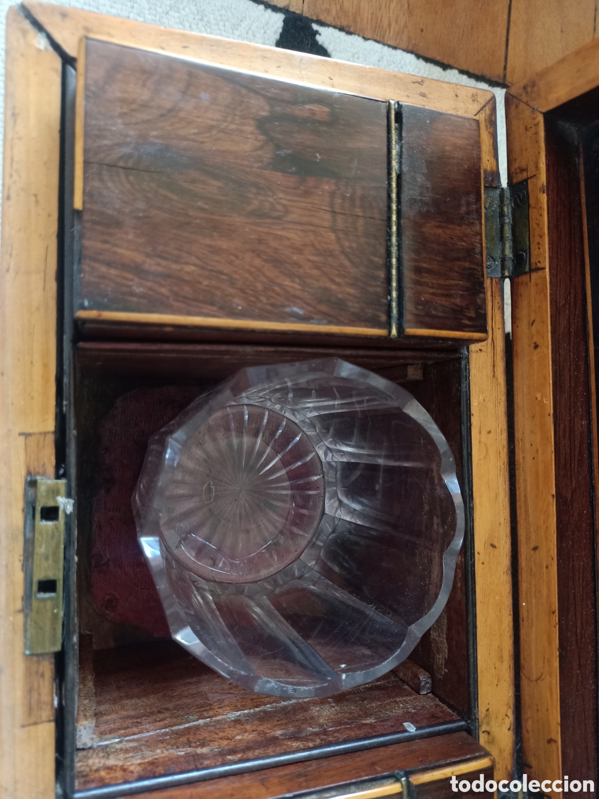 Antig&uuml;edades: caja de t&eacute; inglesa antigua - Foto 4