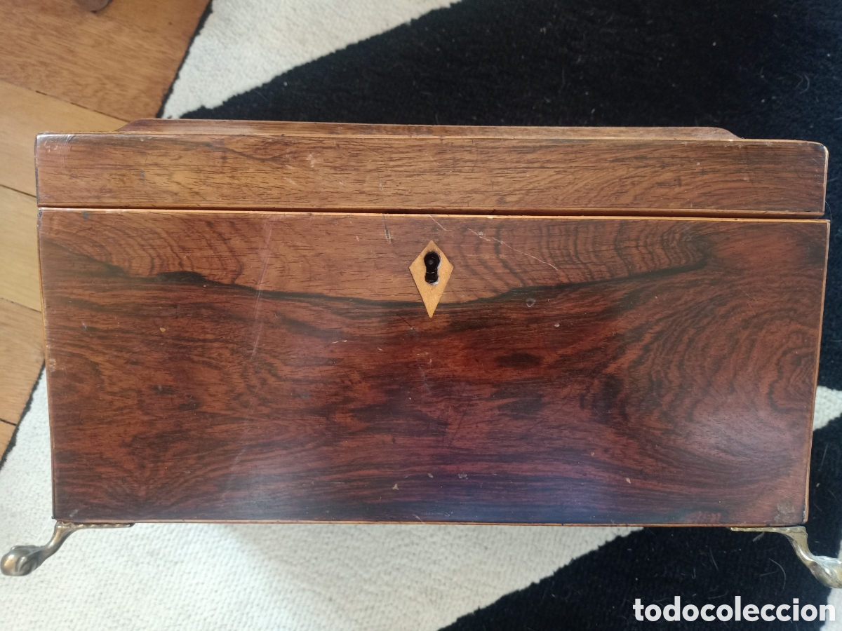 Antig&uuml;edades: caja de t&eacute; inglesa antigua - Foto 1