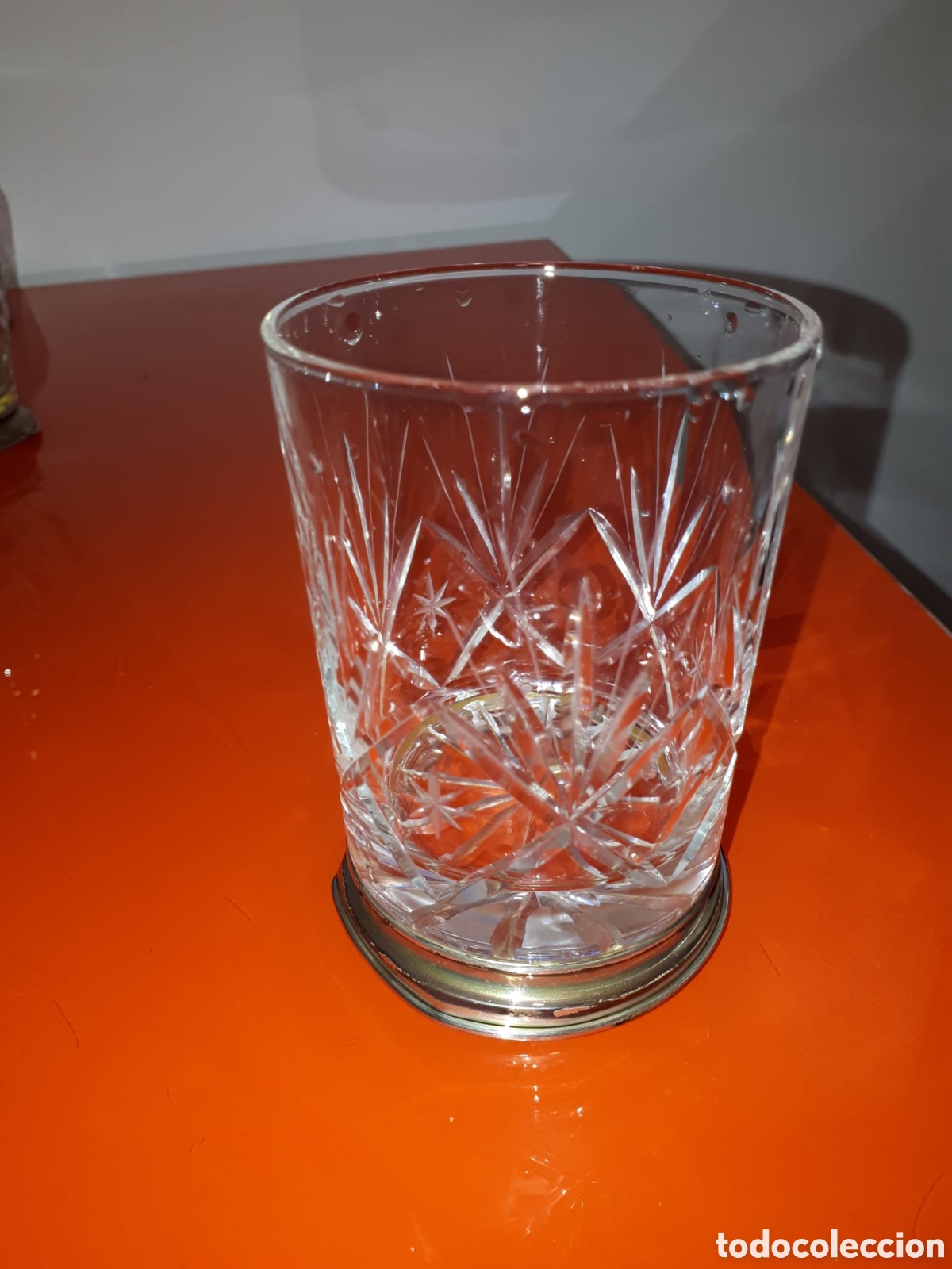 Antig&uuml;edades: JARRA-BOTELLA CON VASO, CRISTAL Y PLATA - Foto 3