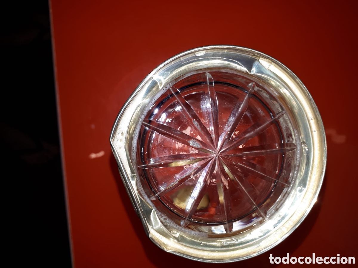 Antig&uuml;edades: JARRA-BOTELLA CON VASO, CRISTAL Y PLATA - Foto 5