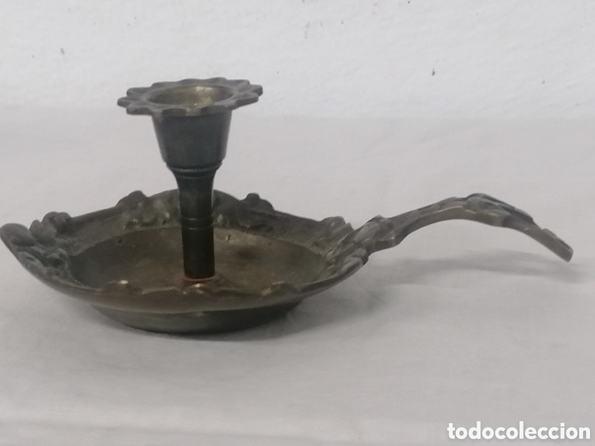 Antig&uuml;edades: Palmatoria de bronce antigua - Foto 2