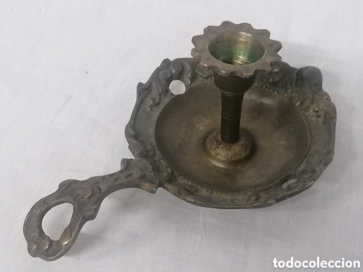 Antig&uuml;edades: Palmatoria de bronce antigua - Foto 3