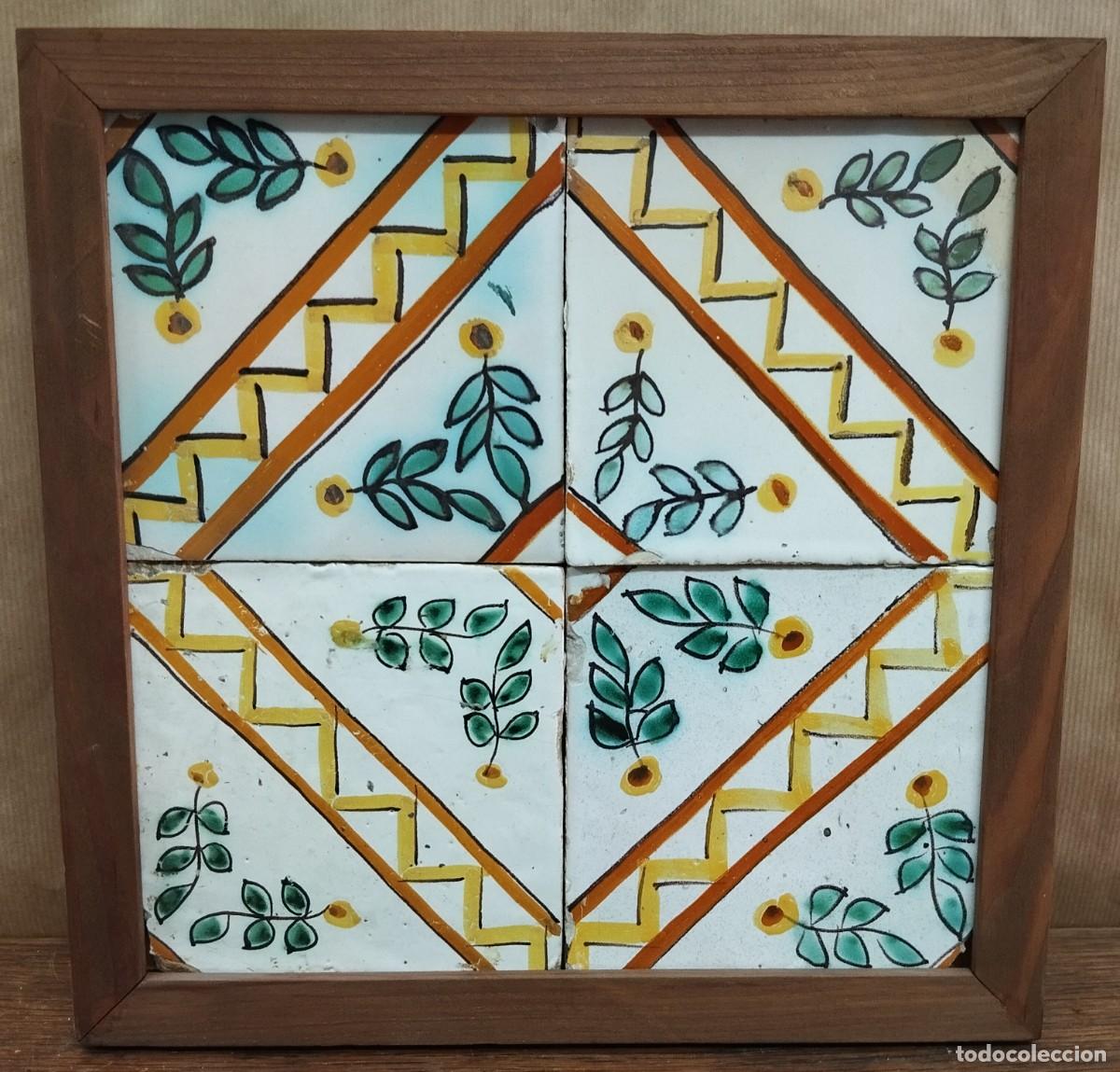 Antig&uuml;edades: CUADRO DE AZULEJOS CATALANES SIGLO XIX - Foto 1