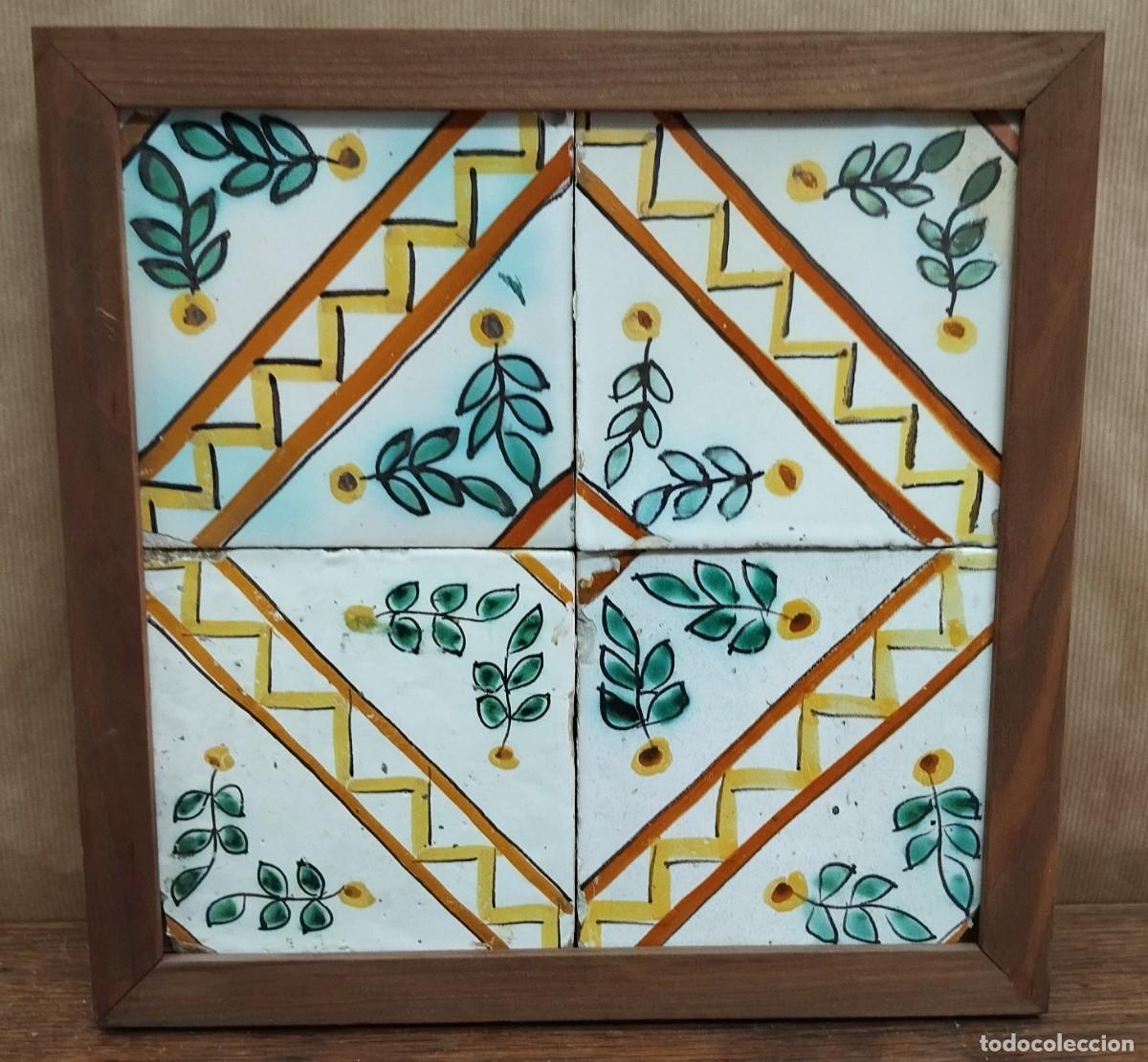 Antig&uuml;edades: CUADRO DE AZULEJOS CATALANES SIGLO XIX - Foto 2