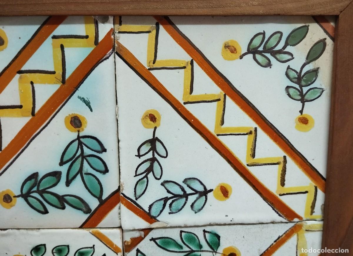 Antig&uuml;edades: CUADRO DE AZULEJOS CATALANES SIGLO XIX - Foto 4