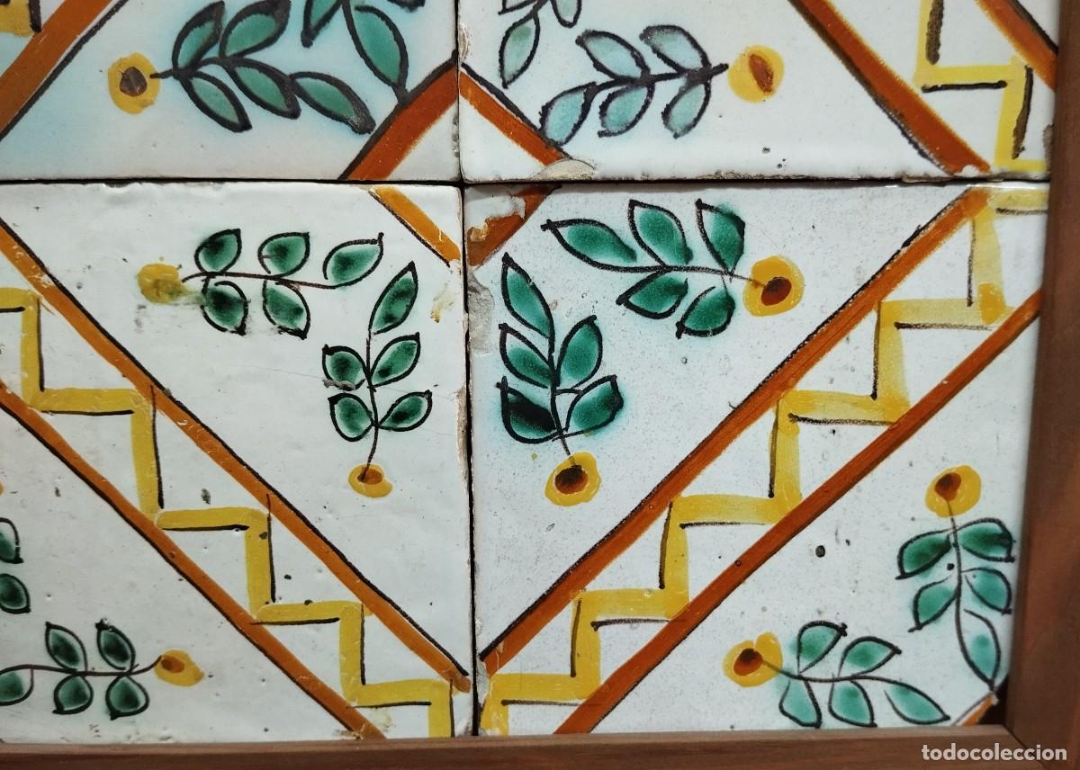 Antig&uuml;edades: CUADRO DE AZULEJOS CATALANES SIGLO XIX - Foto 5