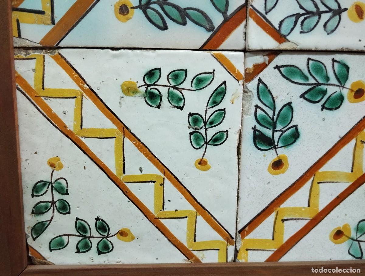 Antig&uuml;edades: CUADRO DE AZULEJOS CATALANES SIGLO XIX - Foto 6