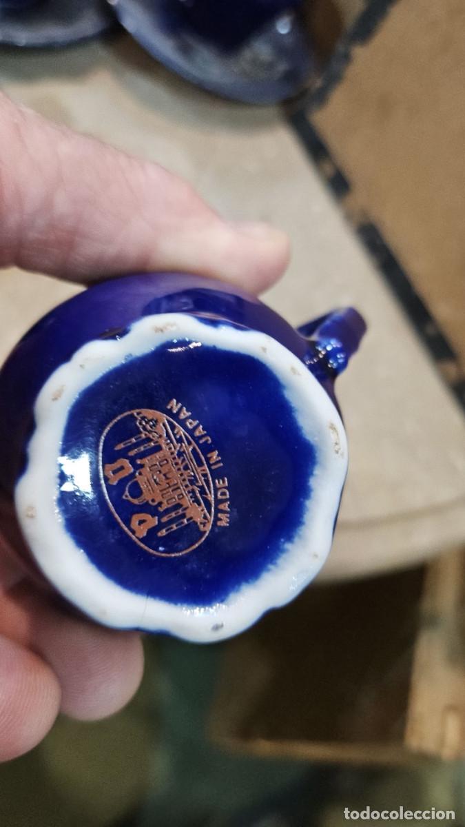 Antig&uuml;edades: jarra de ceramica azul - Foto 3