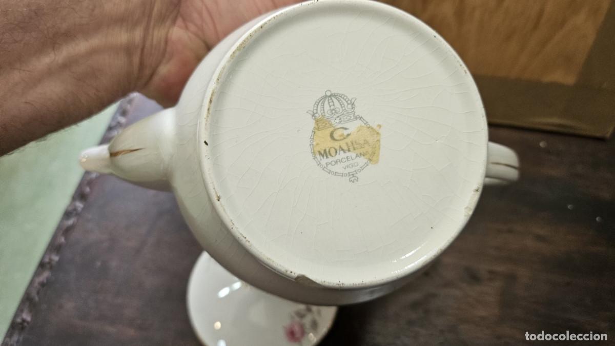 Antig&uuml;edades: tetera de porcelana flores - Foto 3