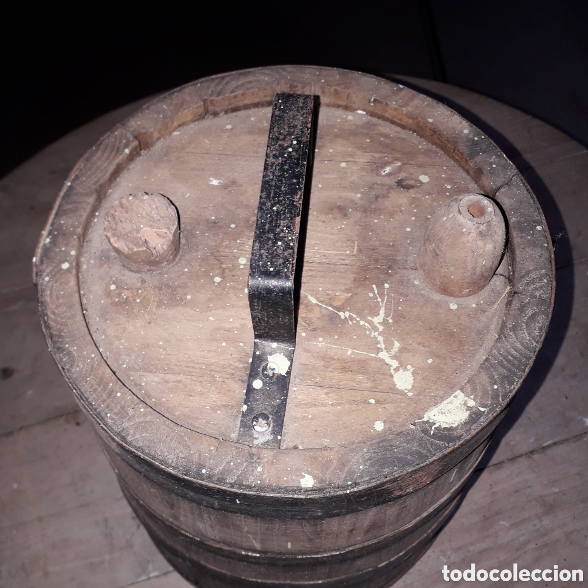 Antig&uuml;edades: Barril de madera para vino - Foto 1