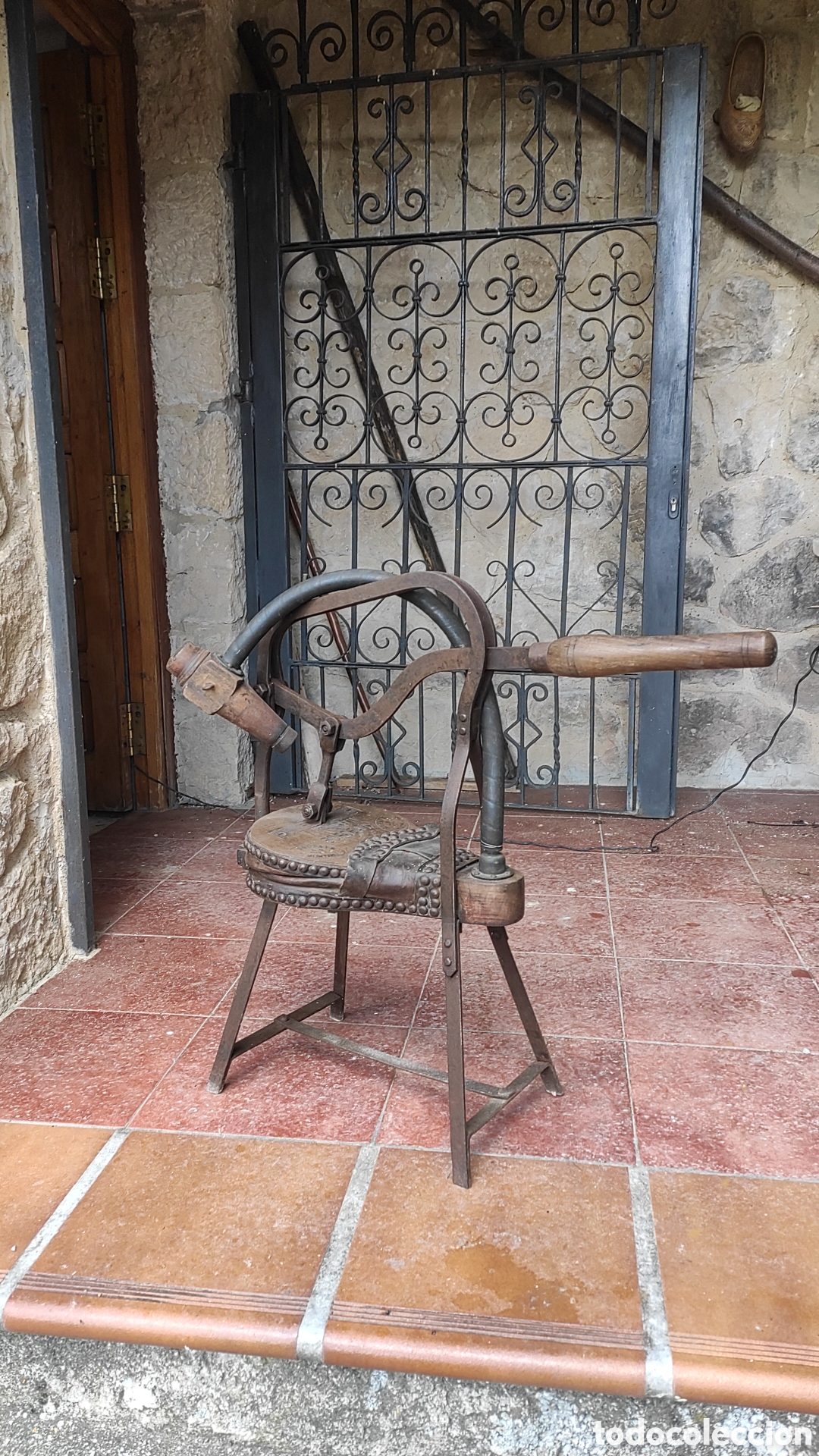 Antig&uuml;edades: FUELLE ANTIGUO PARA LAGAR - Foto 1
