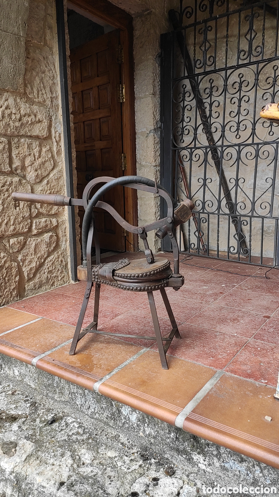 Antig&uuml;edades: FUELLE ANTIGUO PARA LAGAR - Foto 2