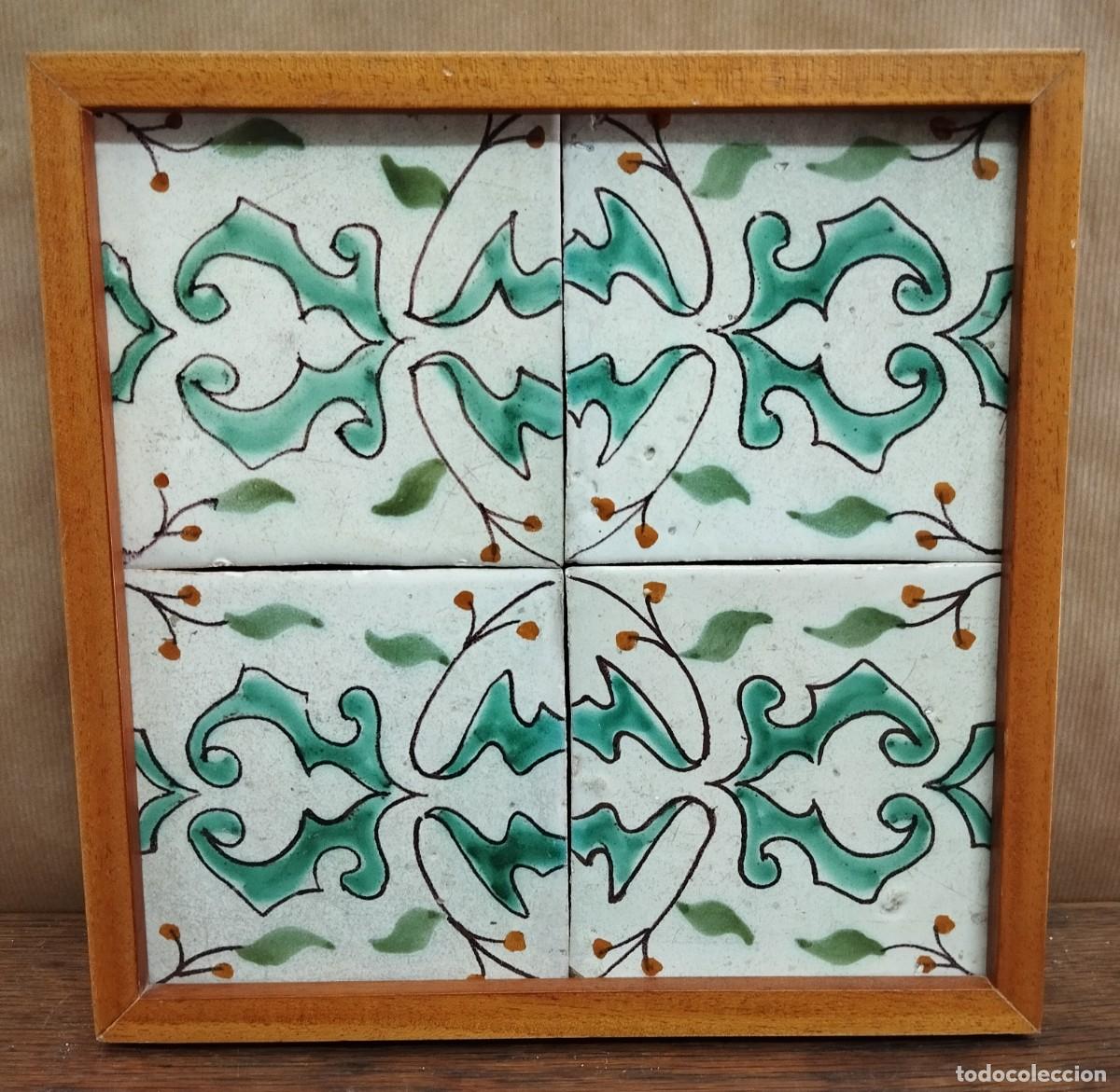 Antig&uuml;edades: CUADRO DE AZULEJOS CATALANES SIGLO XIX - Foto 1