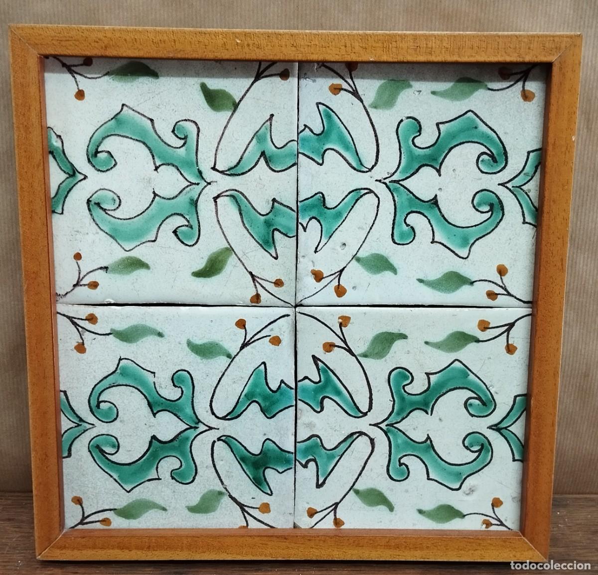 Antig&uuml;edades: CUADRO DE AZULEJOS CATALANES SIGLO XIX - Foto 2