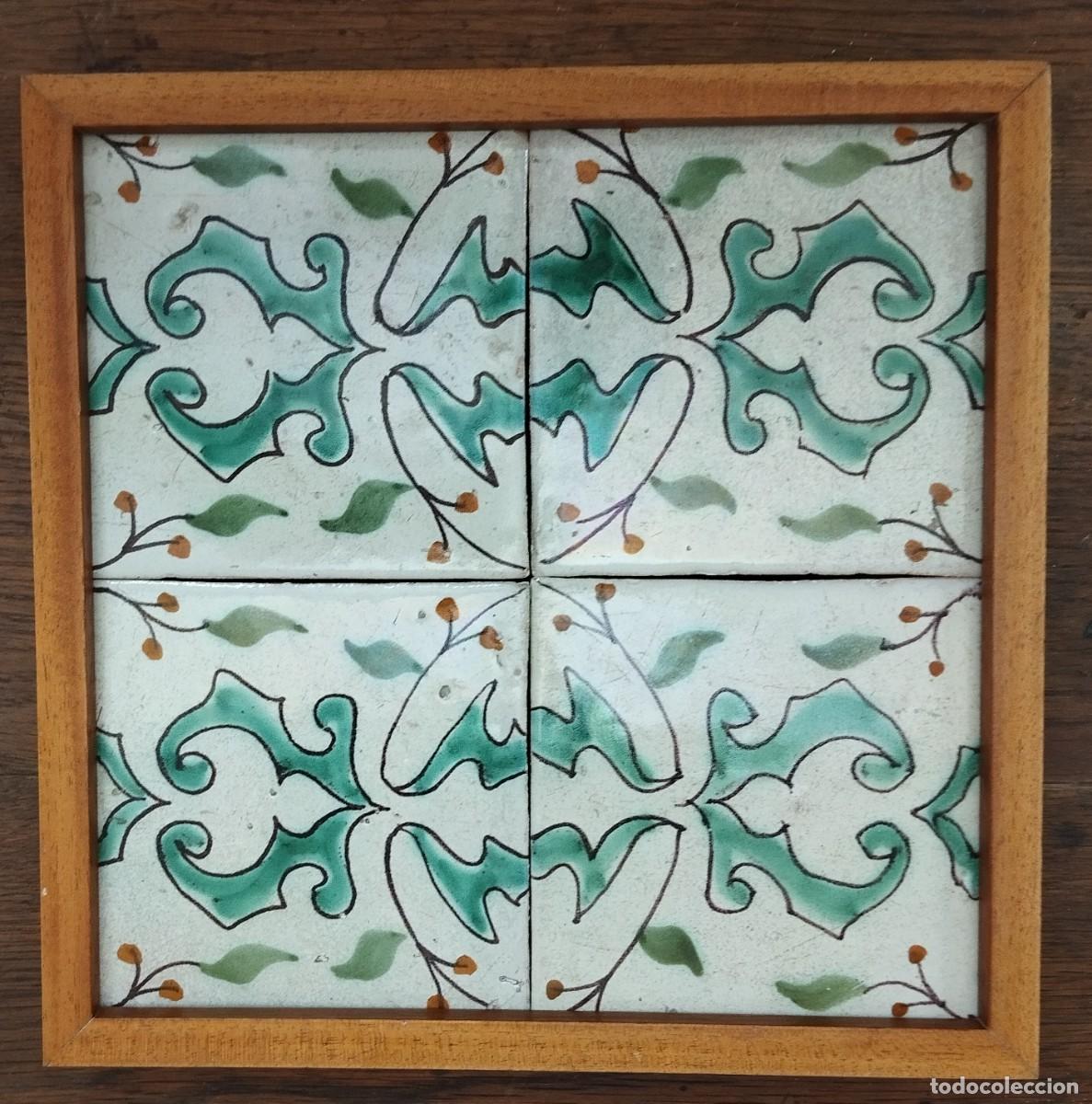 Antig&uuml;edades: CUADRO DE AZULEJOS CATALANES SIGLO XIX - Foto 3