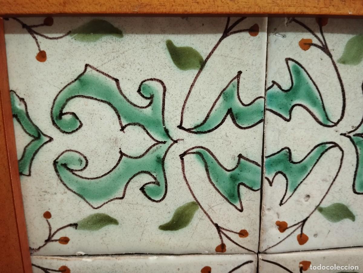 Antig&uuml;edades: CUADRO DE AZULEJOS CATALANES SIGLO XIX - Foto 4