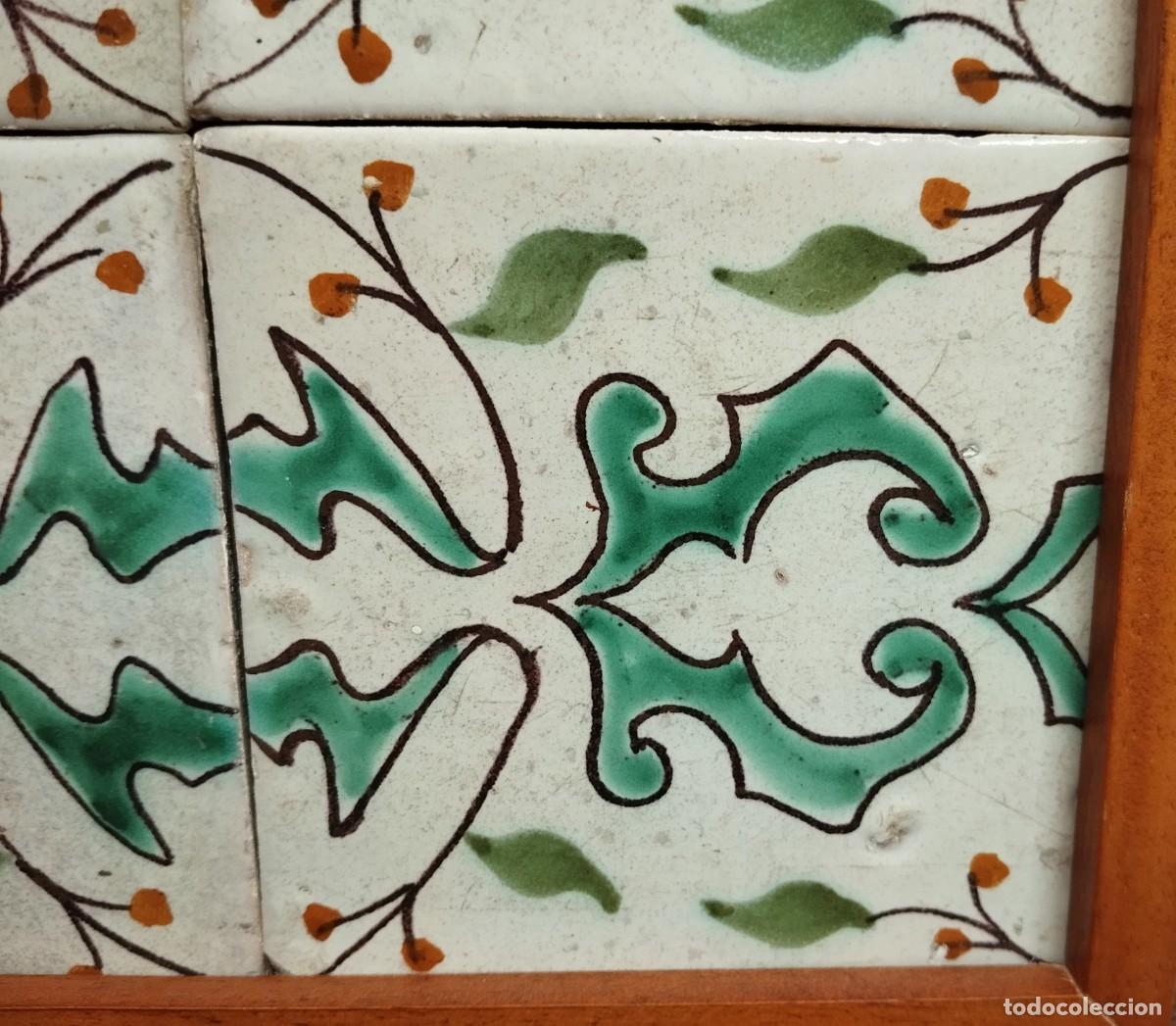 Antig&uuml;edades: CUADRO DE AZULEJOS CATALANES SIGLO XIX - Foto 6