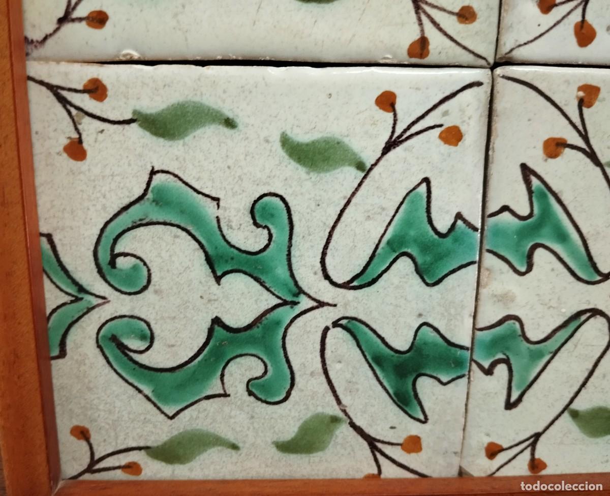 Antig&uuml;edades: CUADRO DE AZULEJOS CATALANES SIGLO XIX - Foto 7
