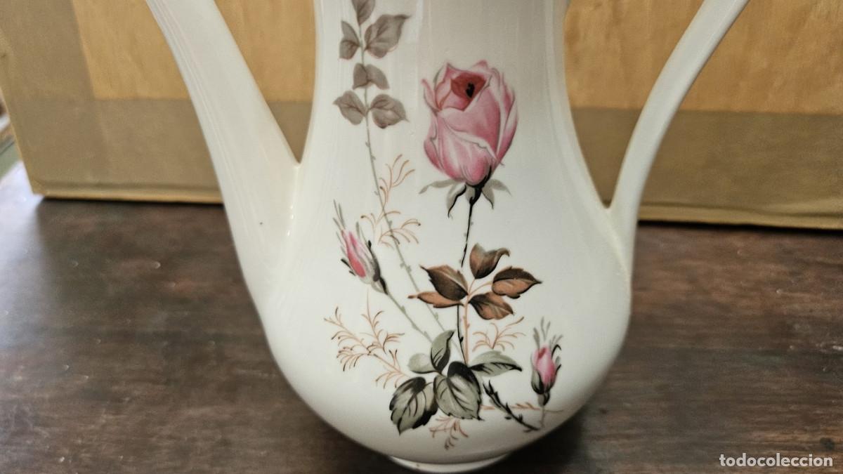 Antig&uuml;edades: tetera de porcelana flores - Foto 2