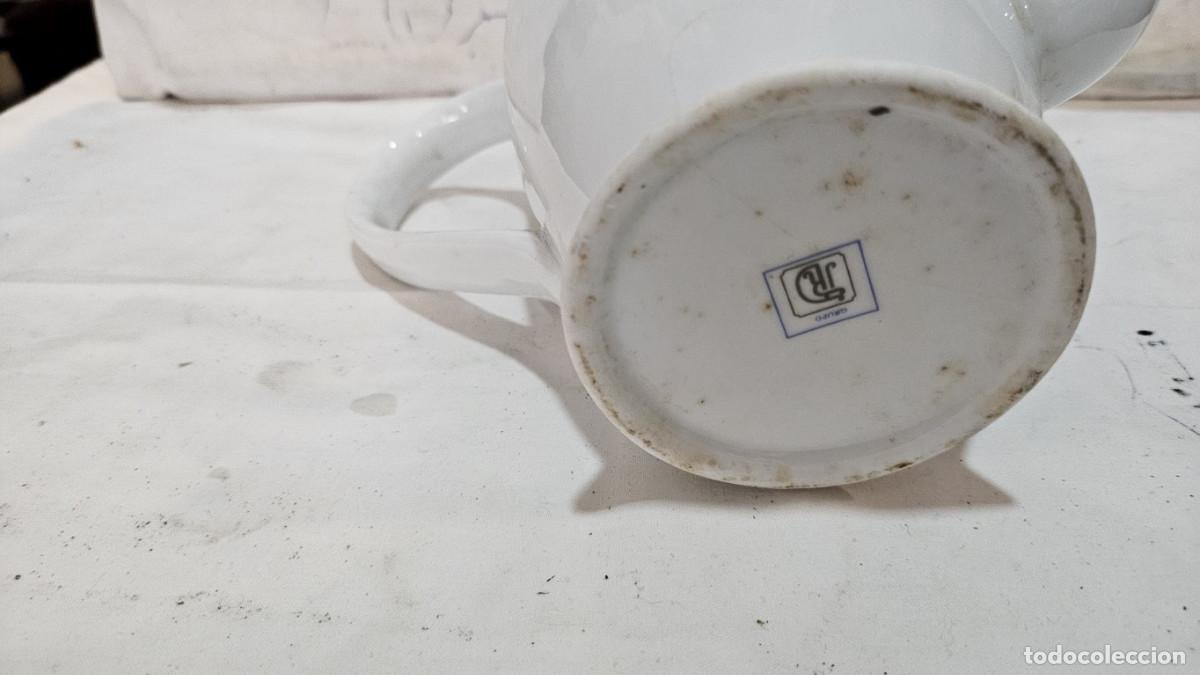 Antig&uuml;edades: tetera de porcelana blanca - Foto 3