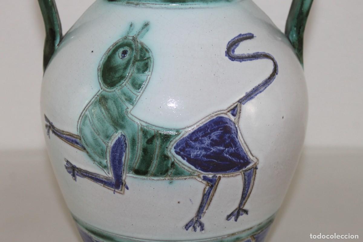 Antig&uuml;edades: Jarr&oacute;n en cer&aacute;mica esmaltada con figuras - Foto 2