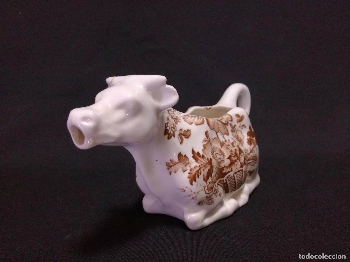 Antig&uuml;edades: ANTIGUA LECHERA DE CERAMICA INGLESA CROWN DEVON - Foto 2