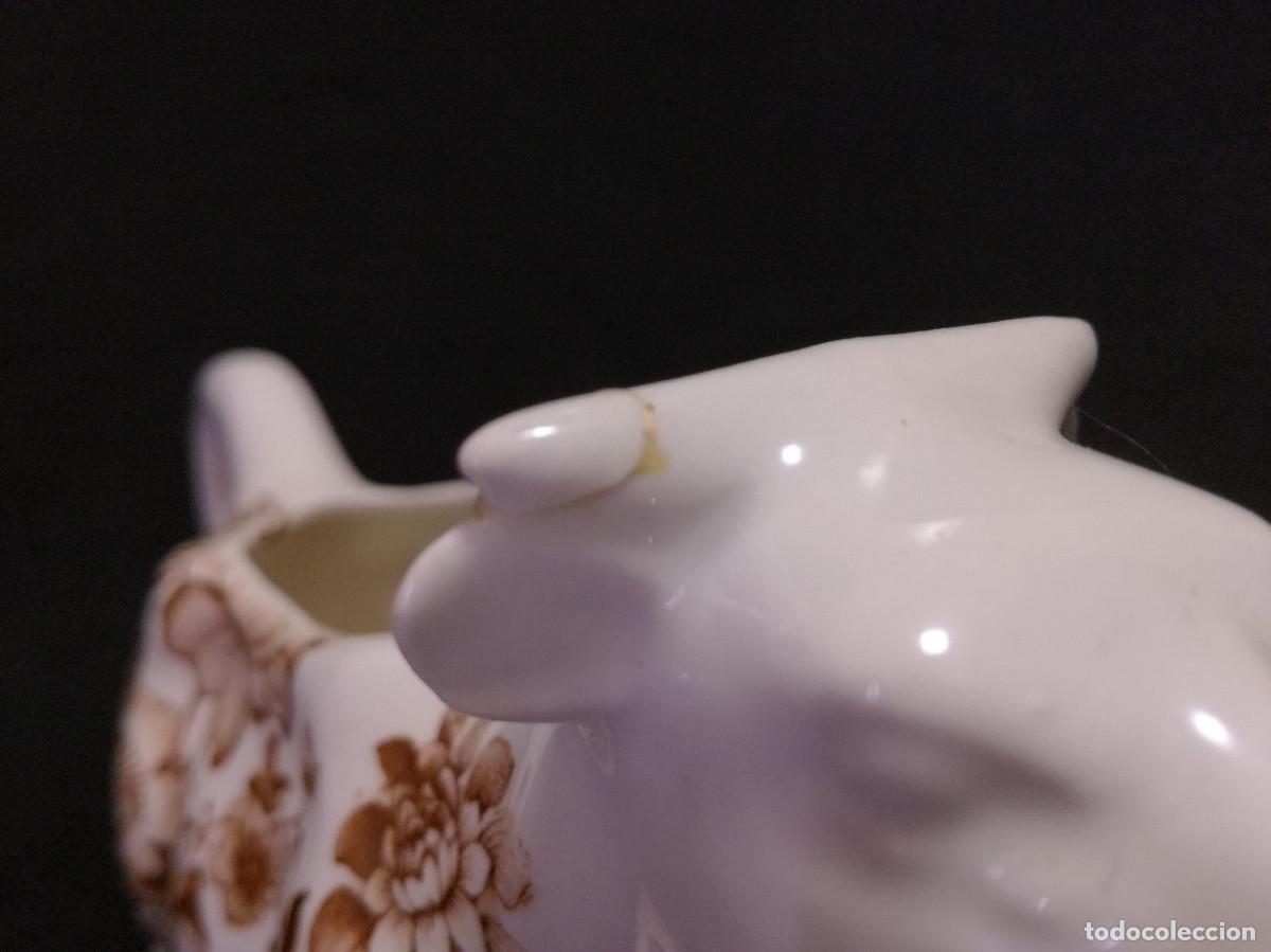 Antig&uuml;edades: ANTIGUA LECHERA DE CERAMICA INGLESA CROWN DEVON - Foto 4