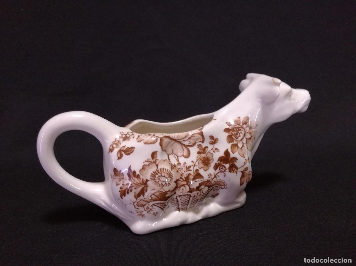 Antig&uuml;edades: ANTIGUA LECHERA DE CERAMICA INGLESA CROWN DEVON - Foto 5