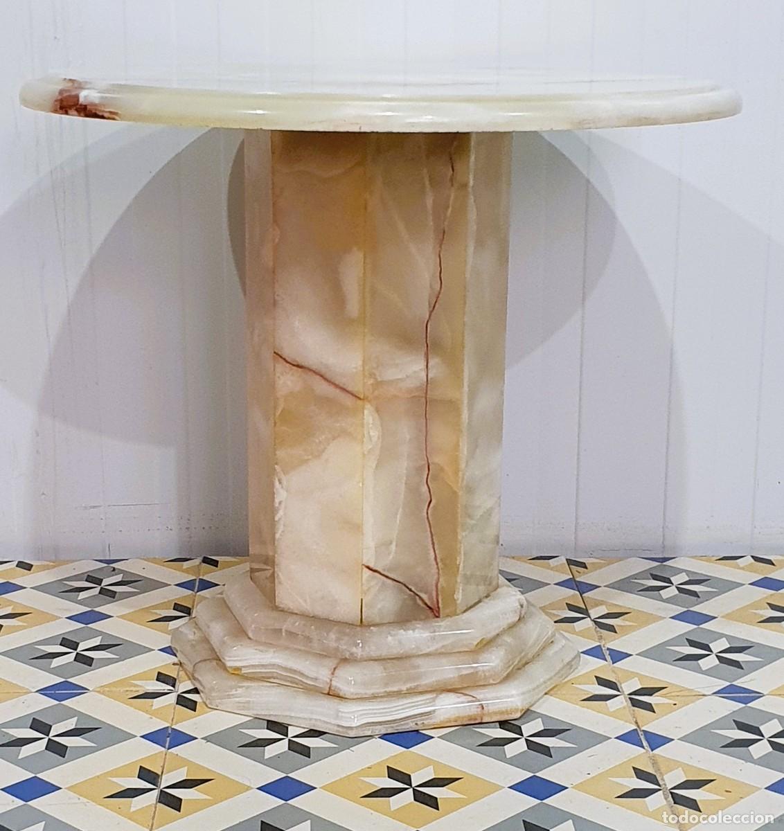 Antig&uuml;edades: Mesa auxiliar en marmol onix - Foto 3