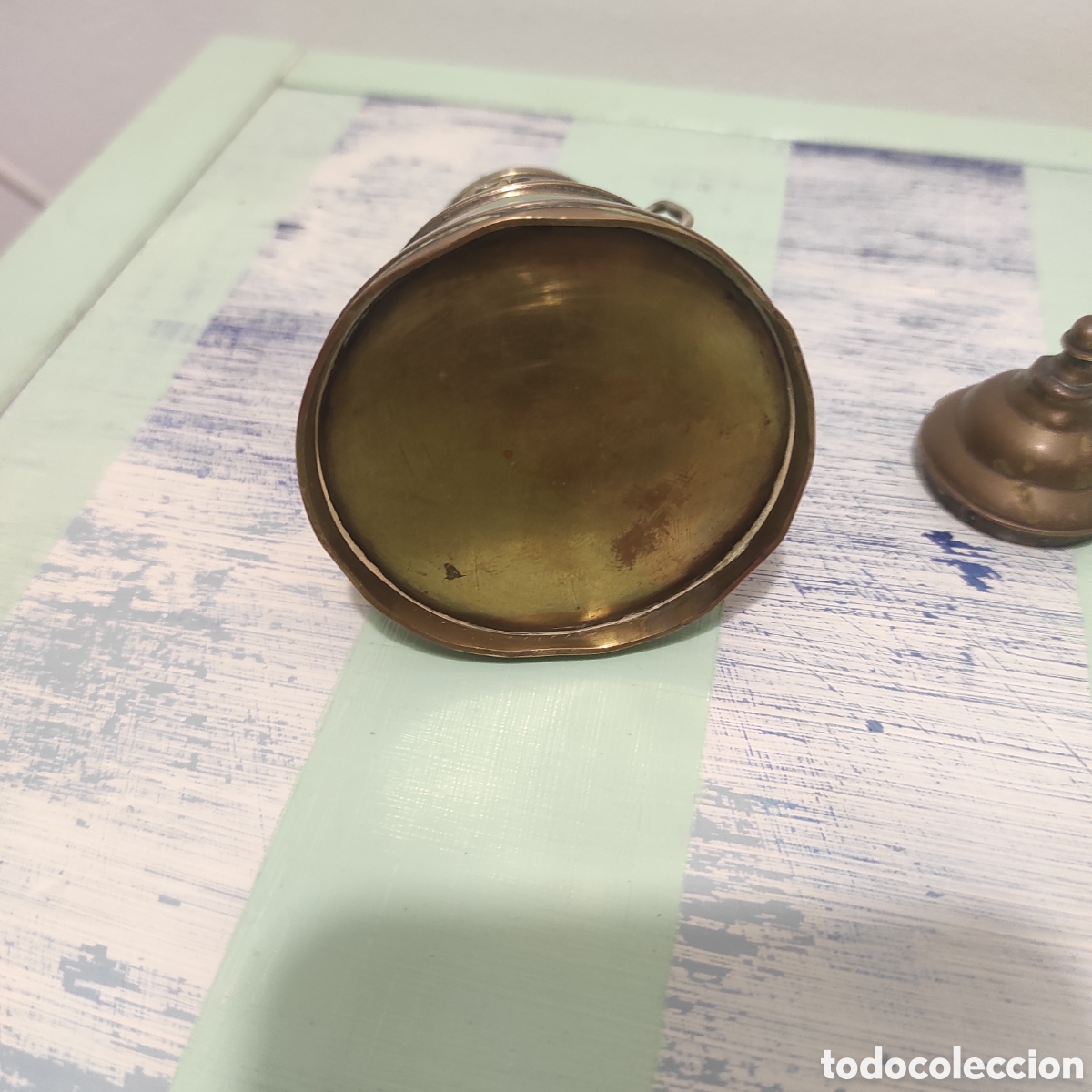Antig&uuml;edades: Antiguo mechero de cobre - Foto 5