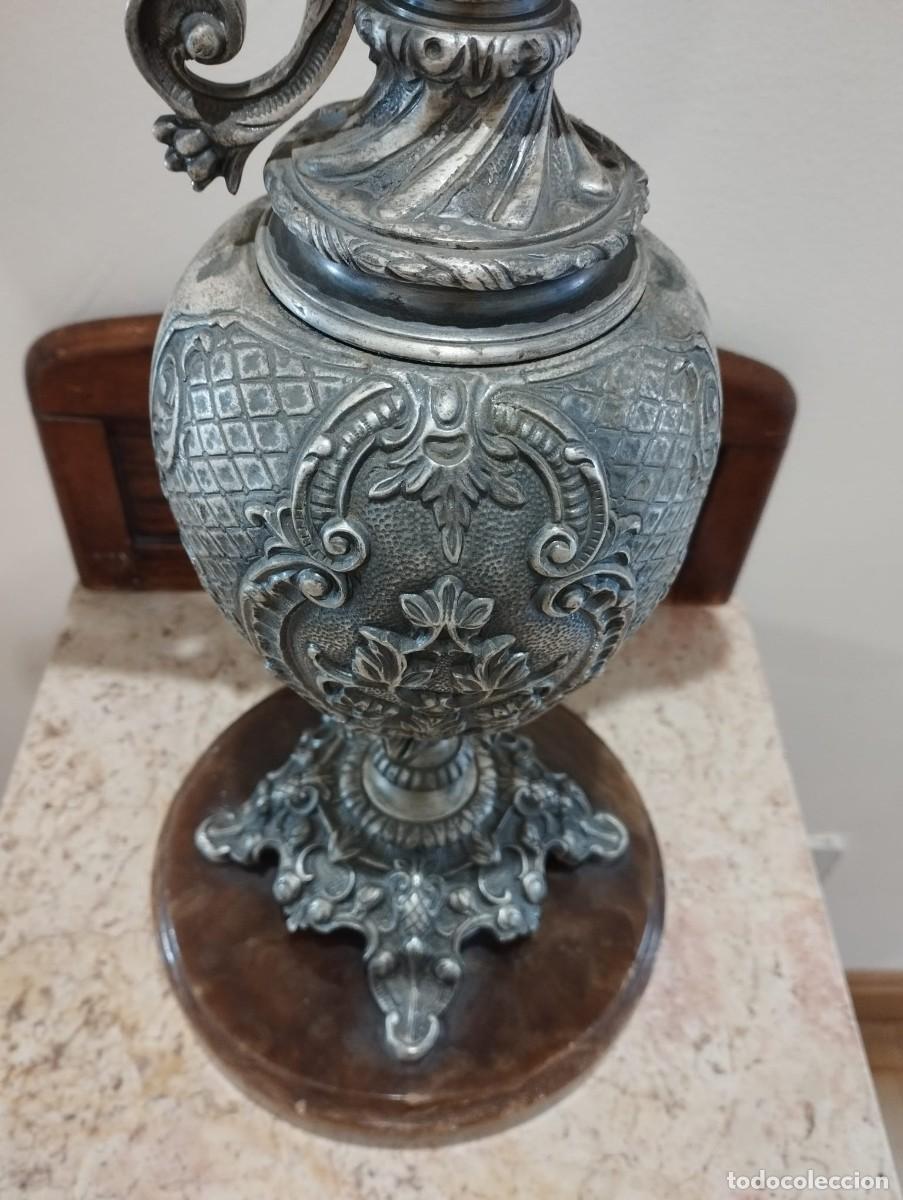 Antig&uuml;edades: &Aacute;nfora de bronce plateado - Foto 5