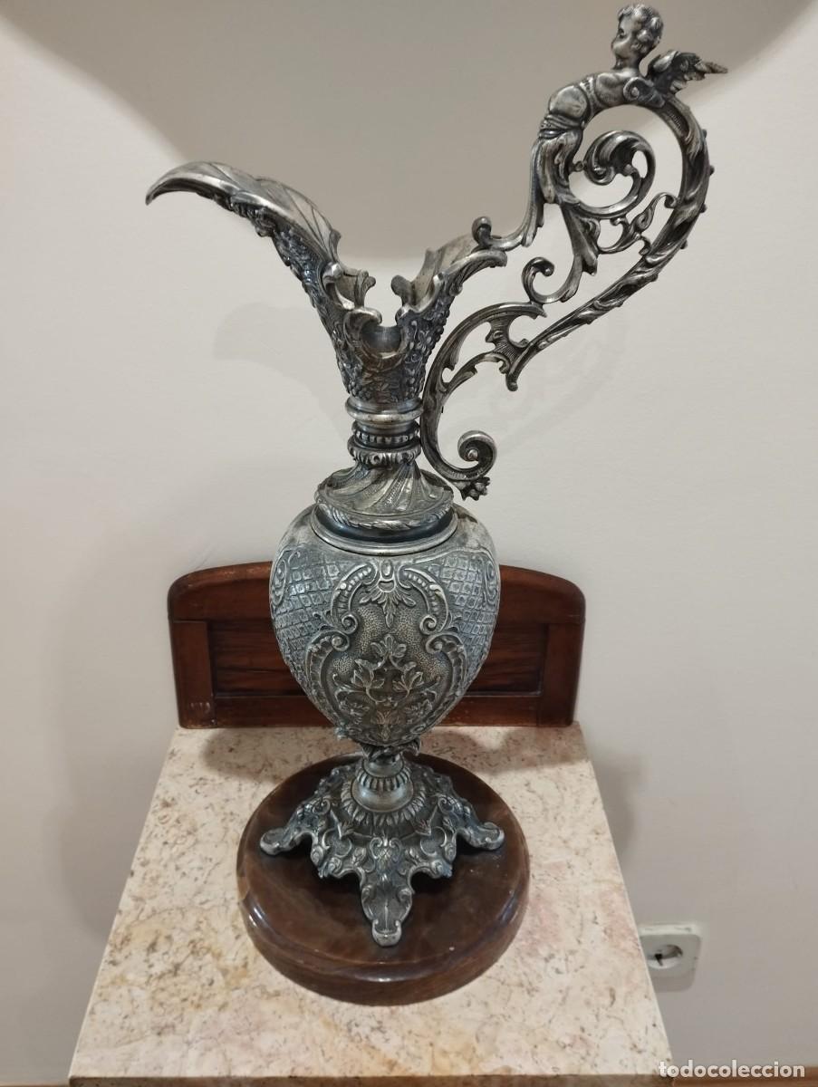 Antig&uuml;edades: &Aacute;nfora de bronce plateado - Foto 6