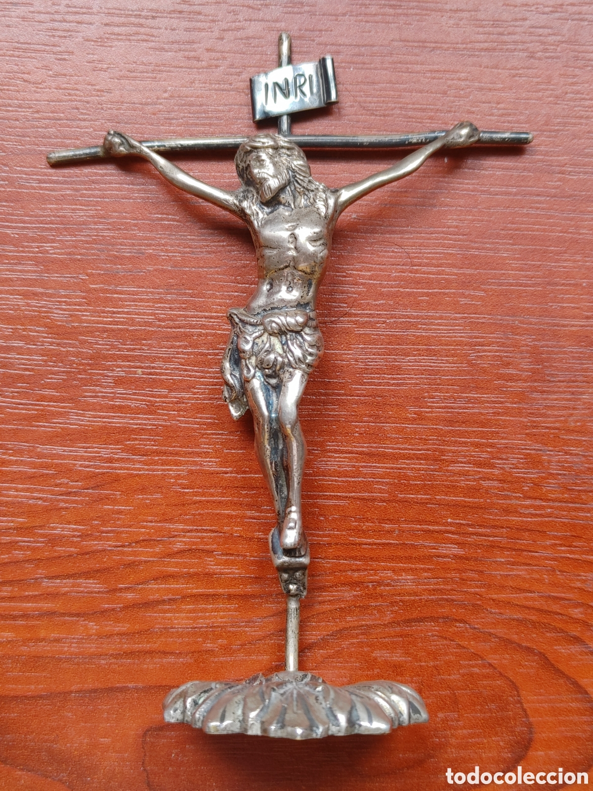 Antig&uuml;edades: Cristo realizado en plata. - Foto 2