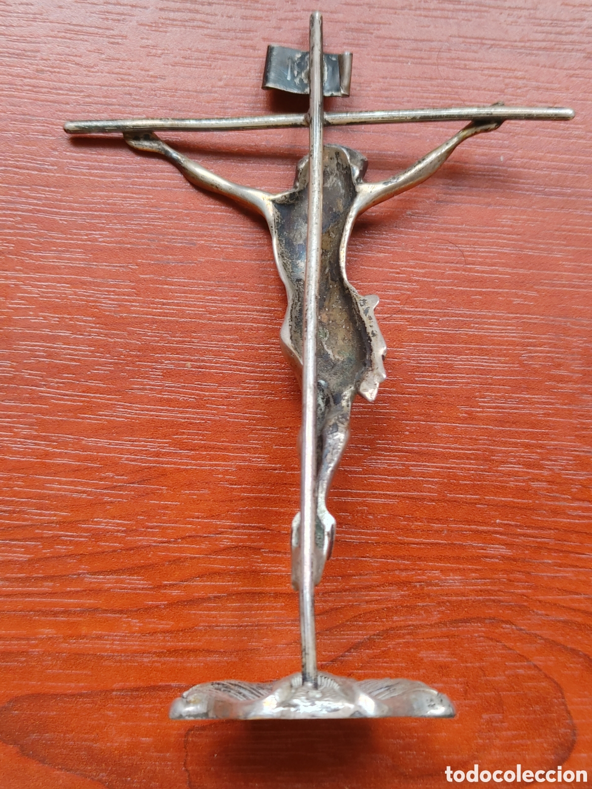 Antig&uuml;edades: Cristo realizado en plata. - Foto 3