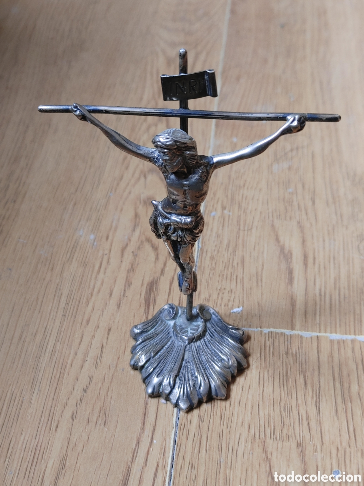 Antig&uuml;edades: Cristo realizado en plata. - Foto 1
