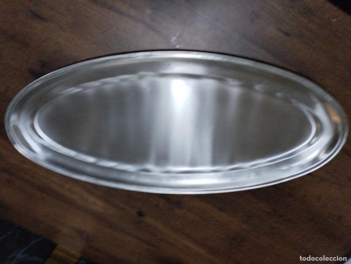 Antig&uuml;edades: enorme bandeja de acero inoxidable - Foto 3