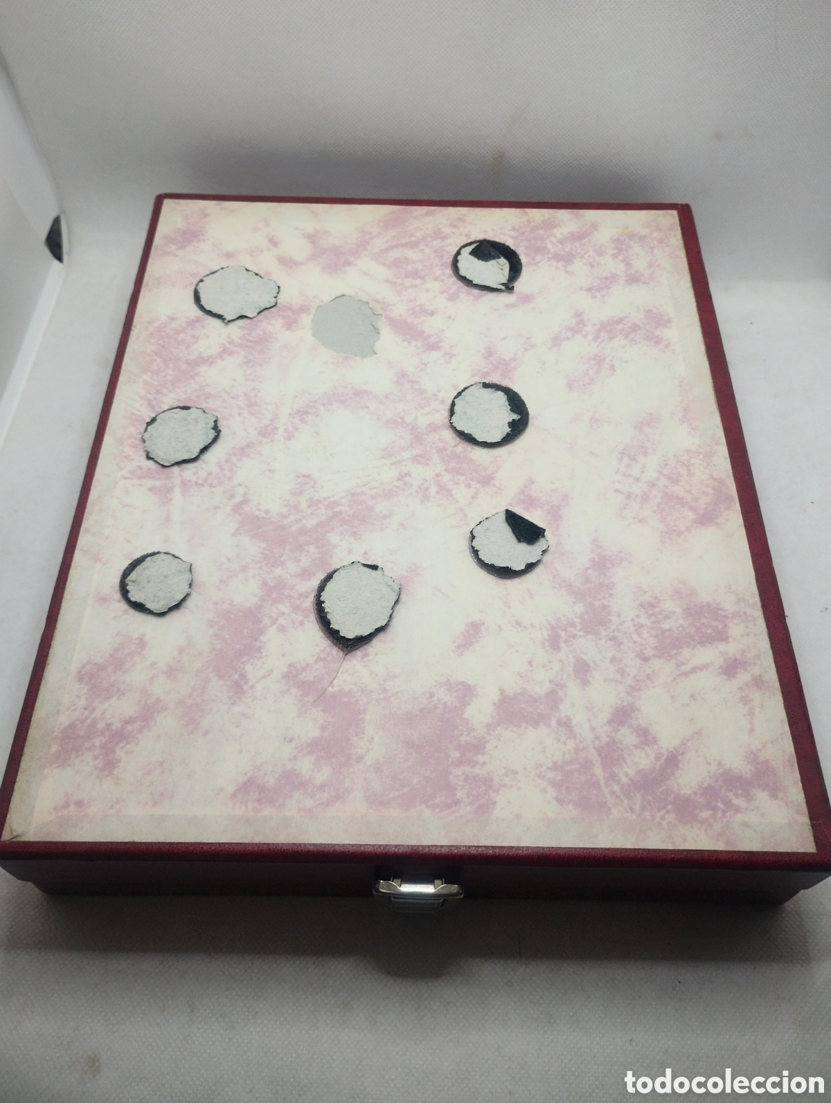 Antig&uuml;edades: Conjunto de chupitos con pi&eacute; de plata en caja original - Foto 8