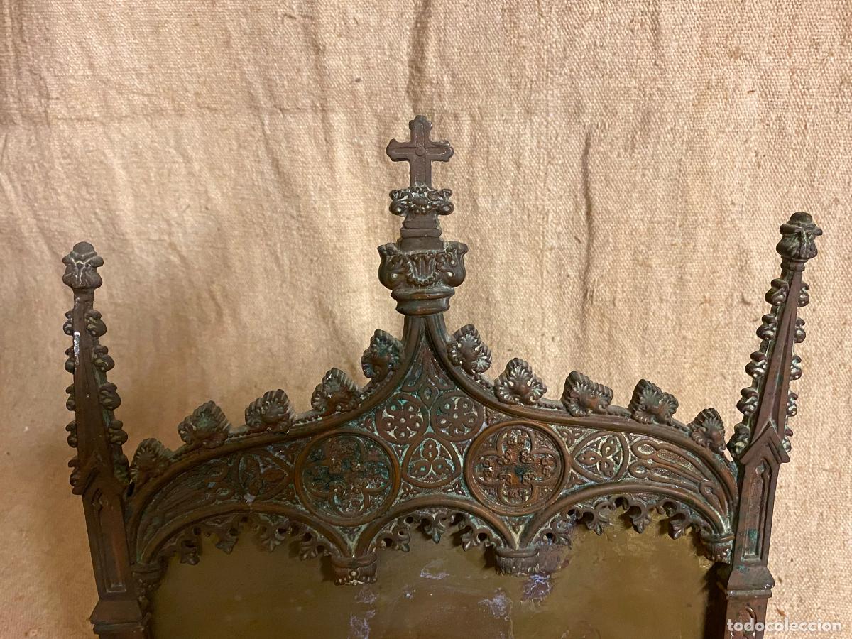 Antig&uuml;edades: sacra de bronce neogotico - Foto 4
