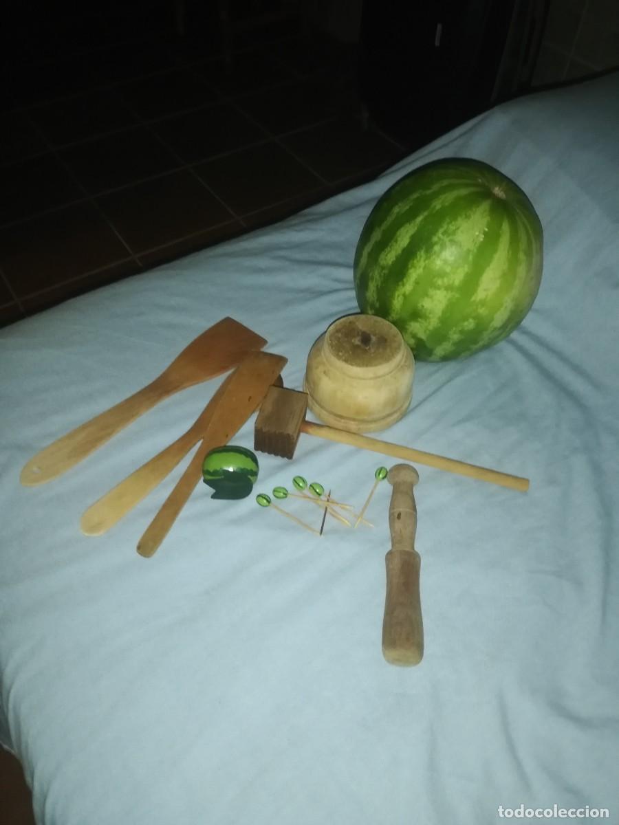 Antig&uuml;edades: Utensilios de cocina de madera - Foto 1