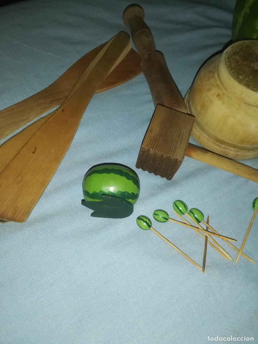 Antig&uuml;edades: Utensilios de cocina de madera - Foto 2