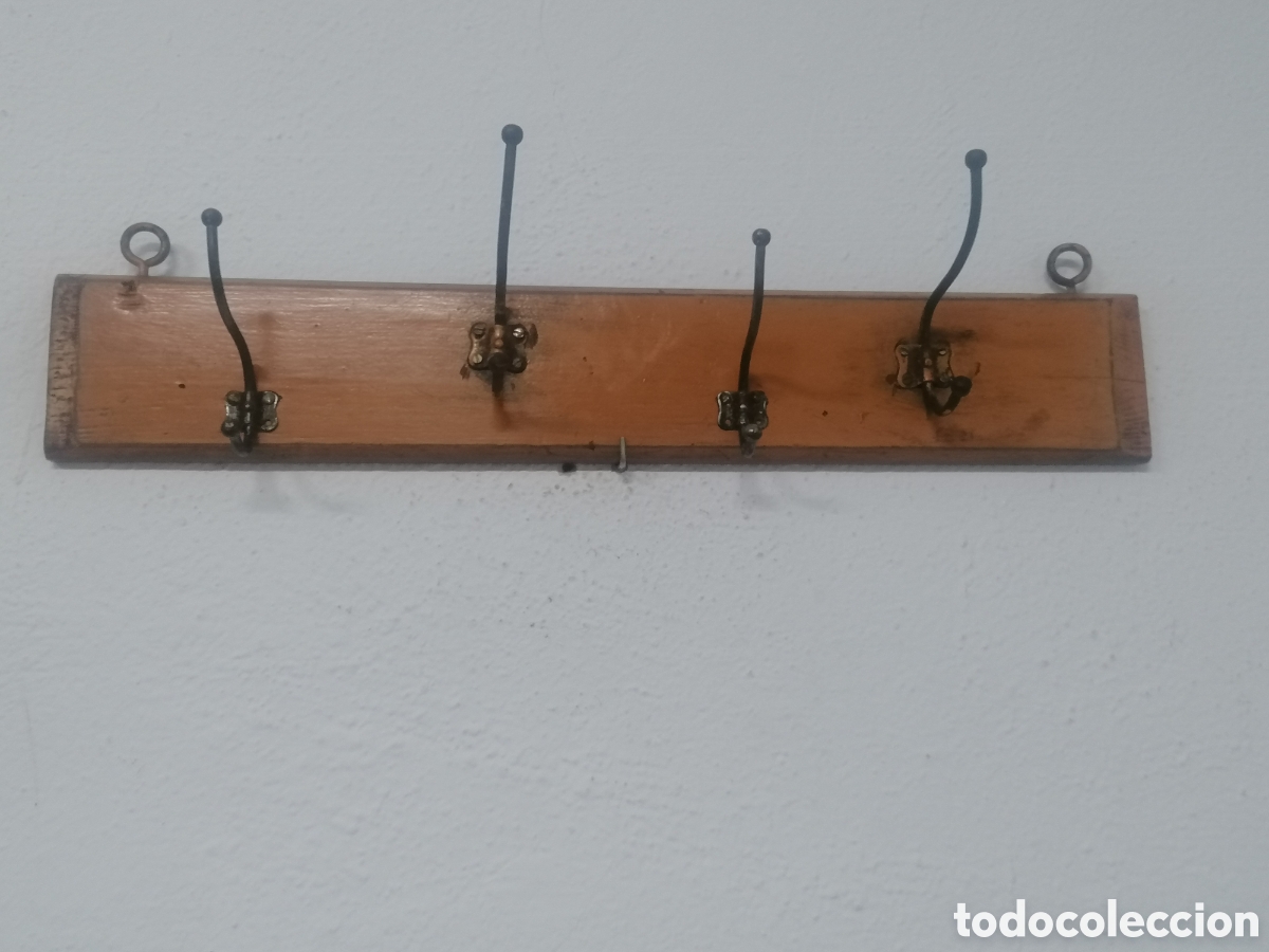 Antig&uuml;edades: Perchero de pared antiguo - Foto 3