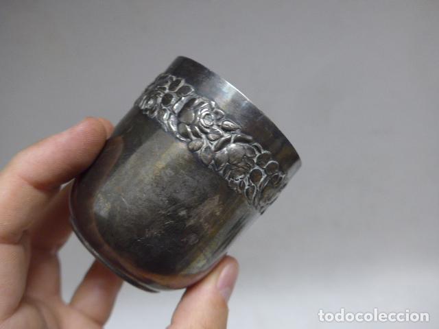Antig&uuml;edades: Antiguo vaso modernista con marcaje en base, original - Foto 3