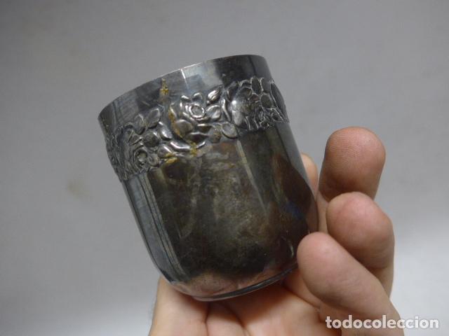 Antig&uuml;edades: Antiguo vaso modernista con marcaje en base, original - Foto 4