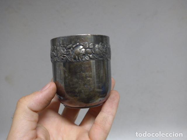 Antig&uuml;edades: Antiguo vaso modernista con marcaje en base, original - Foto 1