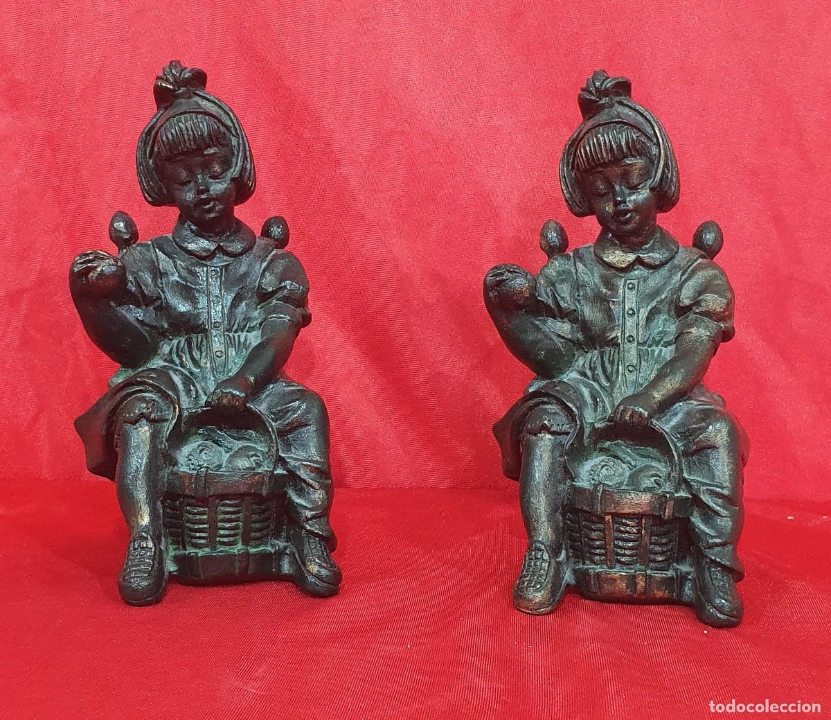 Antig&uuml;edades: Figuras de resina ni&ntilde;a - Foto 2