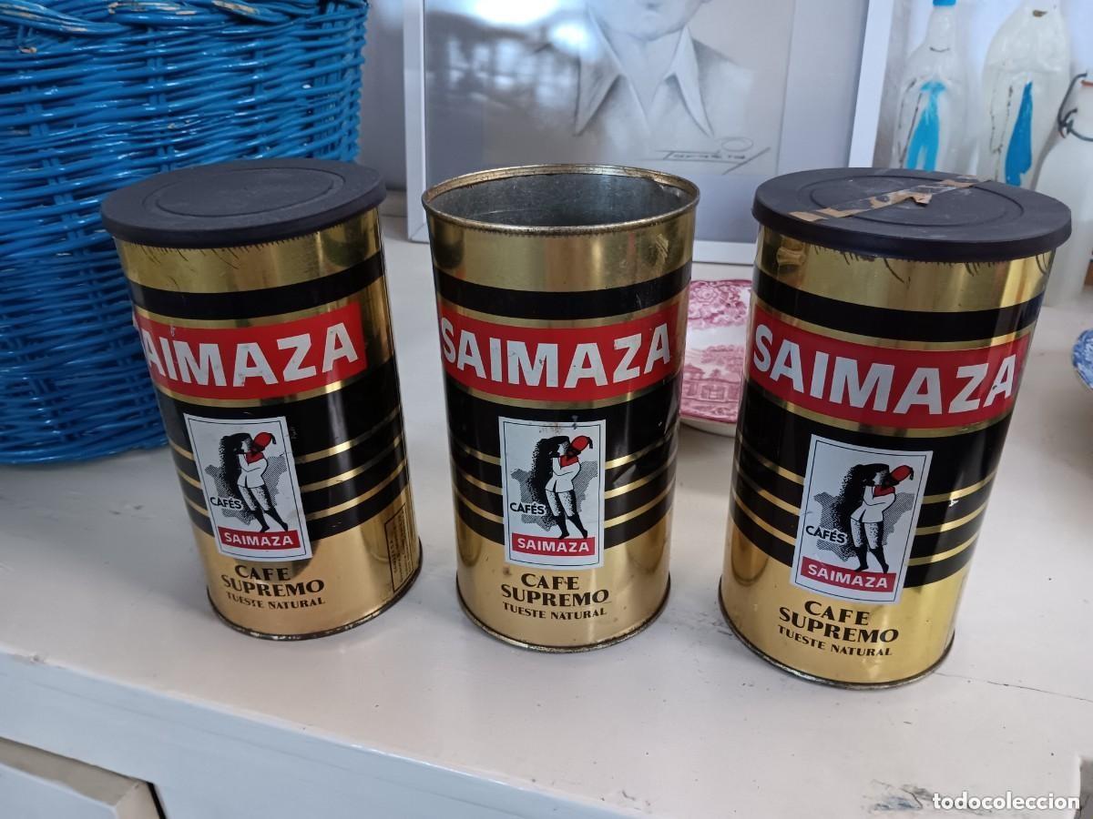 Antig&uuml;edades: Latas antiguas de saimaza - Foto 1