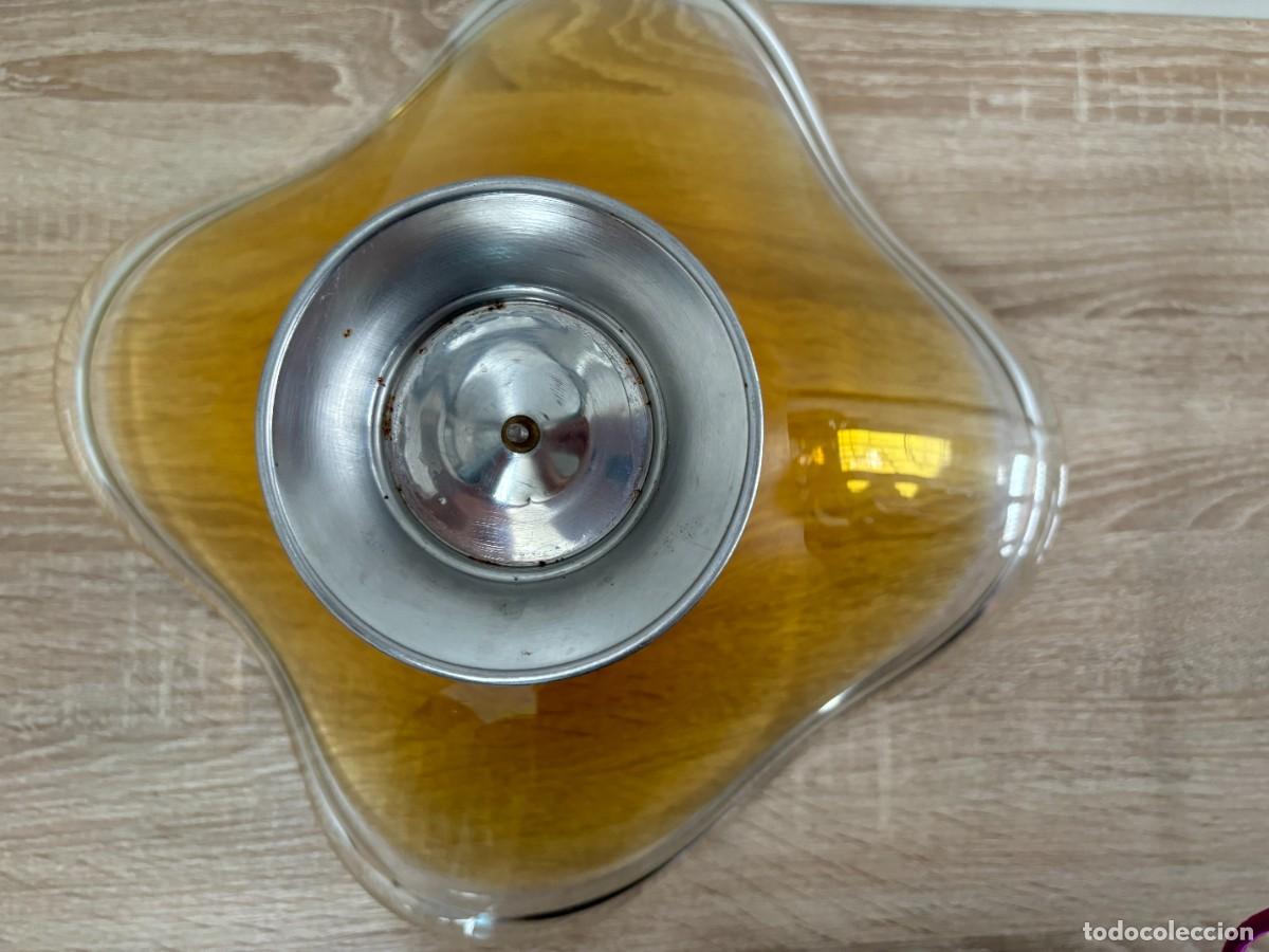 Antig&uuml;edades: .CENTRO DE MESA CRISTAL MURANO AMARILLO - Foto 4