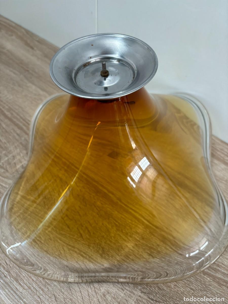 Antig&uuml;edades: .CENTRO DE MESA CRISTAL MURANO AMARILLO - Foto 5